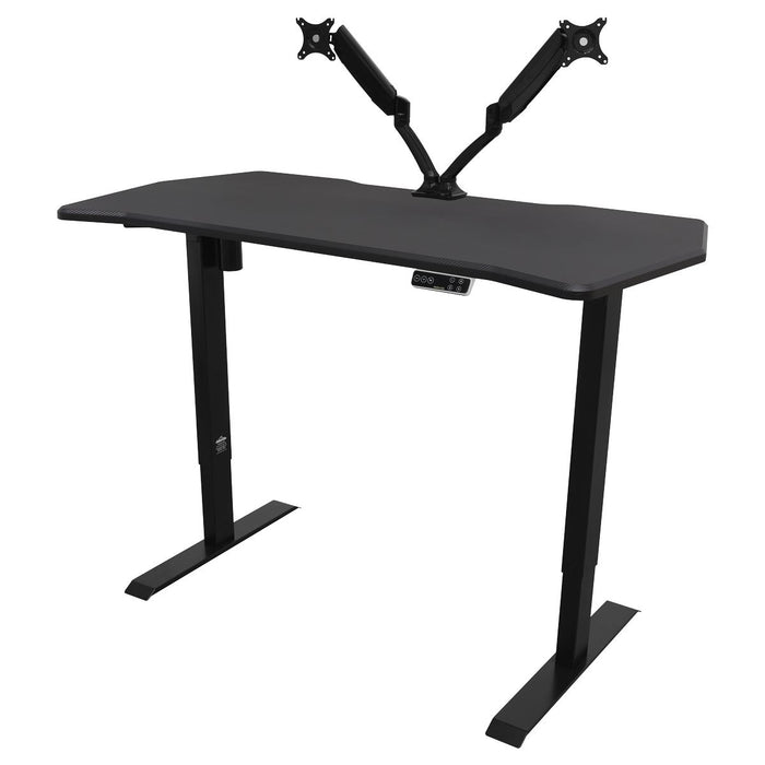 Dellonda Carbon Electric Height Adjustable Standing Desk 1400 x 700mm