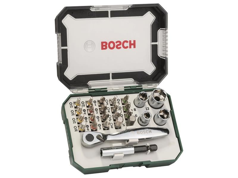 Bosch Powertool Accessories Screwdriver Bit and Ratchet Set, 26 Piece Bosch Powertool Accessories - Town Tools