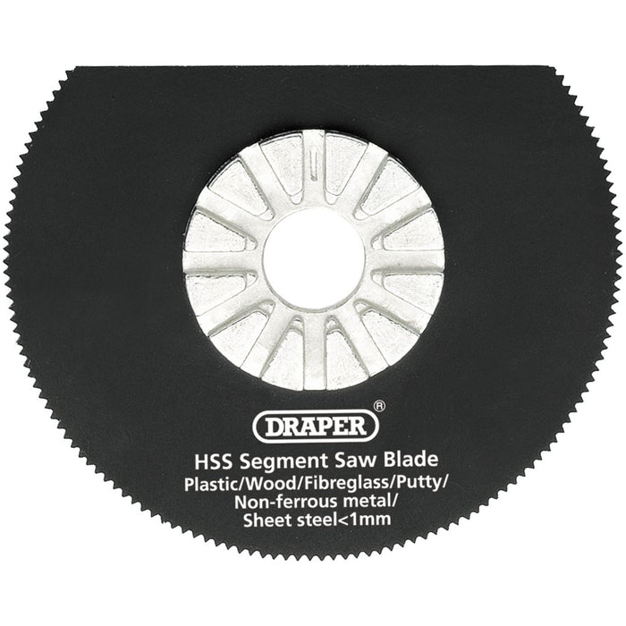 Draper HSS Segment Saw Blade, 63mm Diameter, 18tpi 26057 Draper - Town Tools 