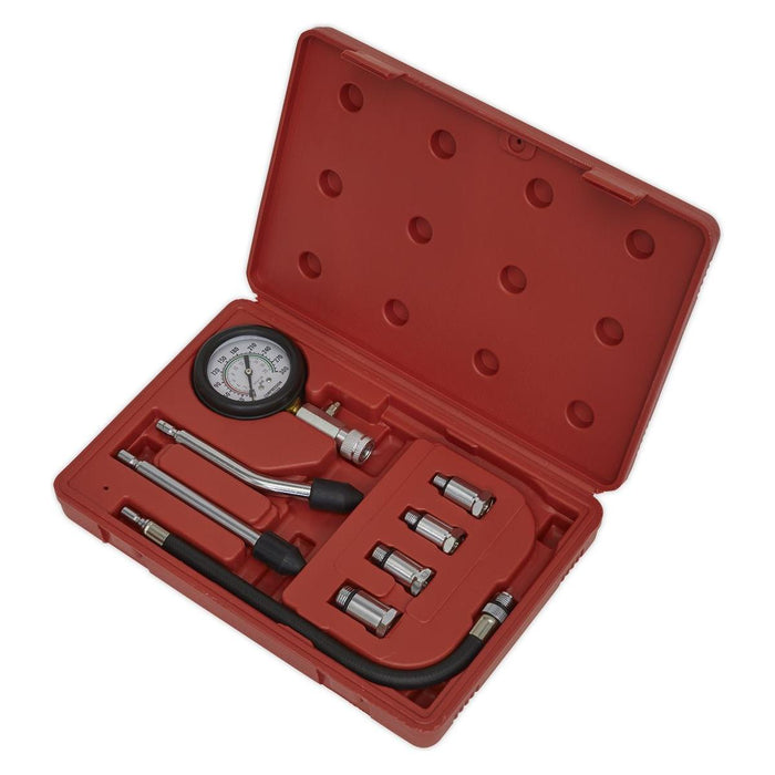 Sealey Petrol Engine Compression Test Kit 8pc CT955 Sealey - Town Tools 