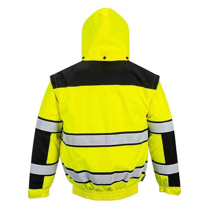 Portwest Hi-Vis Bomber Jacket - Yellow/Black - Medium Portwest - Town Tools 