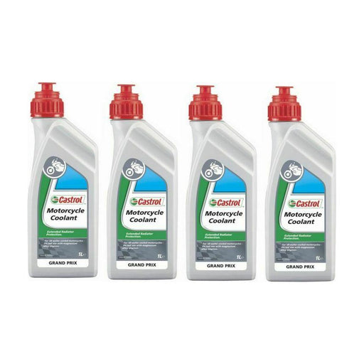 Castrol Motorcycle Coolant 4 Litres 4L Antifreeze Motorbike Bike Moped Scooter Castrol - Town Tools 