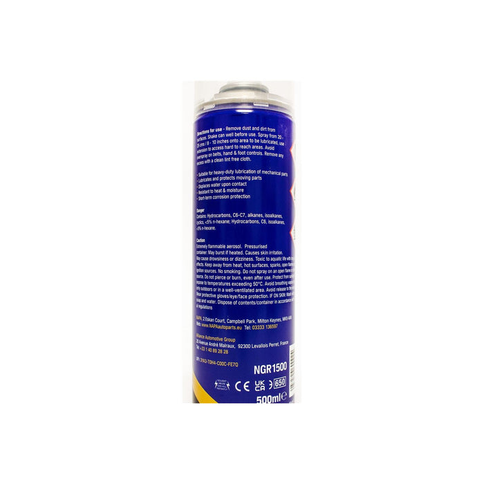 NAPA High Performance White Lithuim Grease 500ml Lubrication Spray Aerosol NAPA - Town Tools 