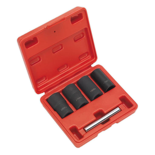 Sealey Locking Wheel Nut Removal Set 5pc 1/2"Sq Drive SX201 Sealey - Town Tools 