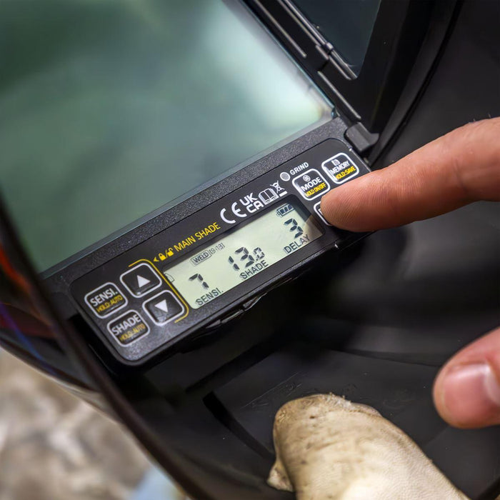 Sealey Panoramic Welding Helmet Auto Darkening - Shade 9-13 PWH602 Sealey - Town Tools 