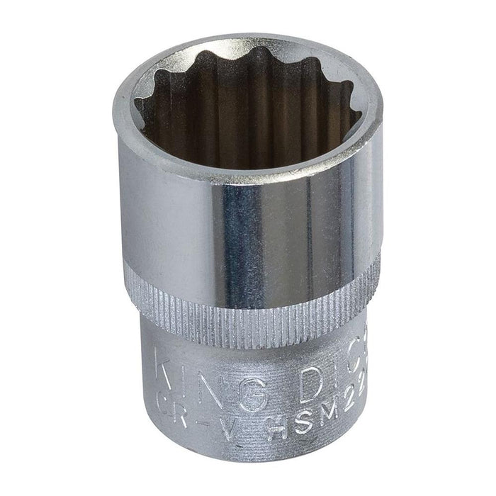 King Dick Socket SD 1/2" Metric 12pt 20mm King Dick - Town Tools 