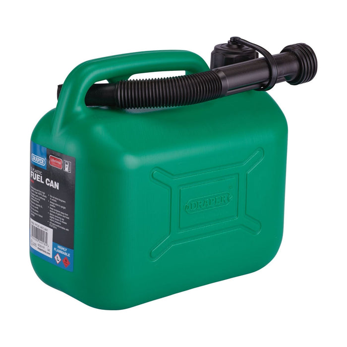 Draper Plastic Fuel Can, 5L, Green 09052 Draper - Town Tools 