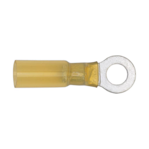 Sealey Heat Shrink Ring Terminal6.4mm Yellow Pack of 25 YTSR2564 Sealey - Town Tools 