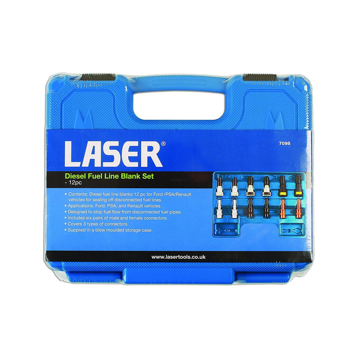 Laser Diesel Fuel Line Blank Set 12pc 7098 Laser - Town Tools 