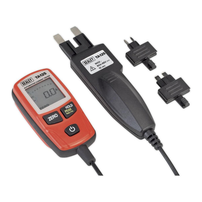 Sealey Automotive Current Tester 80A Mini Standard & Maxi Blade Fuses TA125 Sealey - Town Tools 