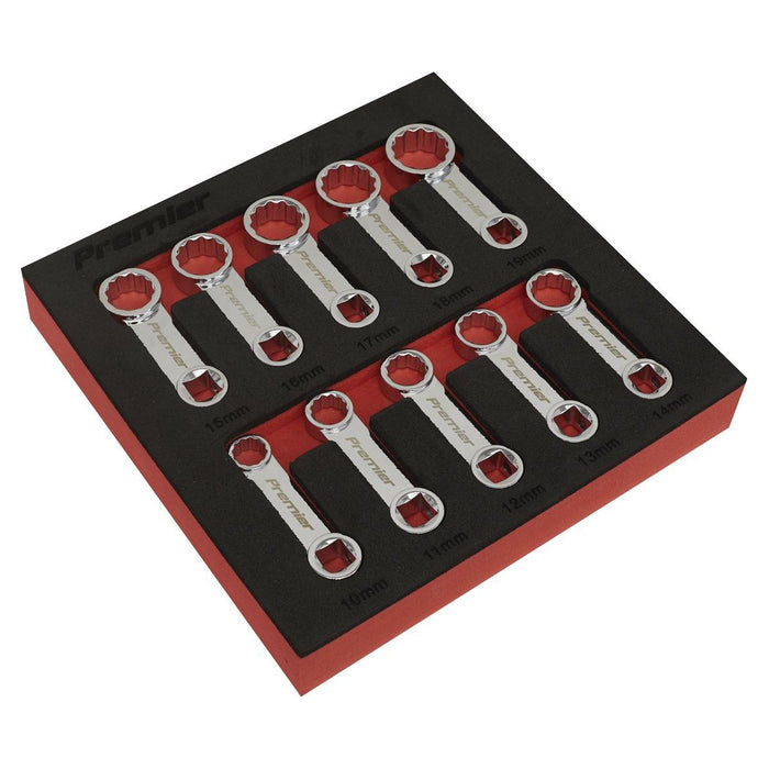 Sealey Torque Adaptor Spanner Set 10pc 3/8"Sq Drive Metric AK59895 Sealey - Town Tools 