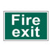 Scan Fire Exit Text Only - PVC Sign 300 x 200mm Scan - Town Tools