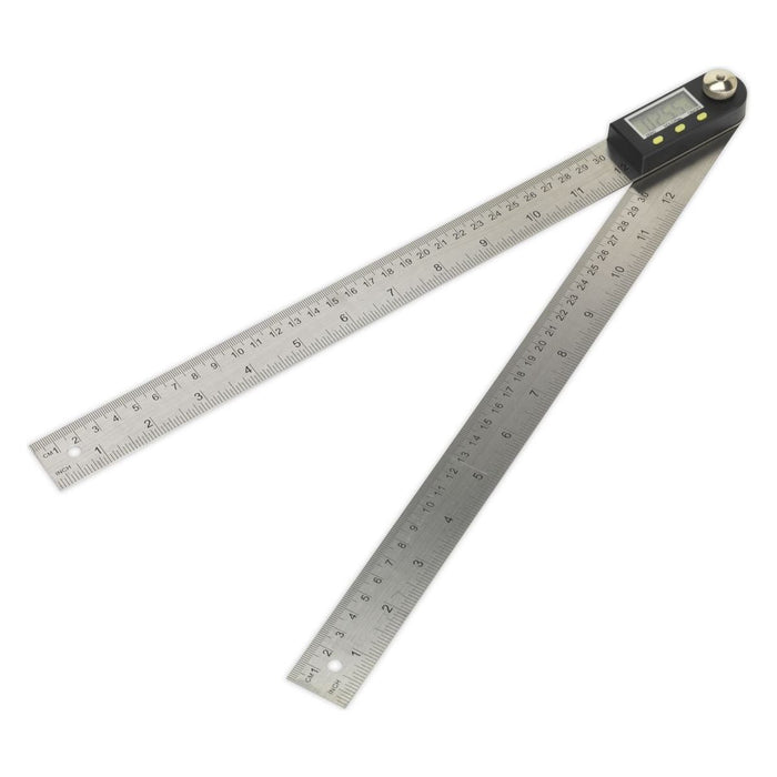 Sealey Digital Angle Rule 300mm(12") AK7300 Sealey - Town Tools 