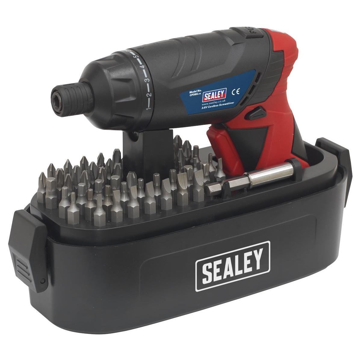 Sealey Cordless Screwdriver Set 53pc 3.6V Lithium-ion CP36S Sealey - Town Tools 