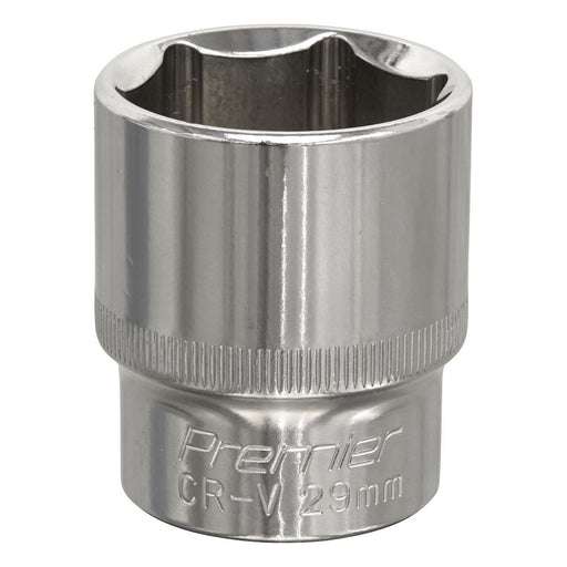 Sealey WallDrive Socket 29mm 1/2"Sq Drive Fully Polished SP1229 Sealey - Town Tools 