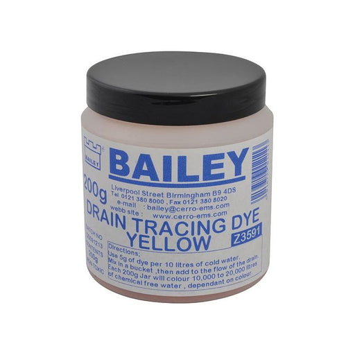 Bailey Products 3591 Drain Tracing Dye - Yellow Bailey Products - Town Tools