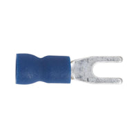 Sealey Easy-Entry Fork Terminal3.7mm (4BA) Blue Pack of 100 BT13