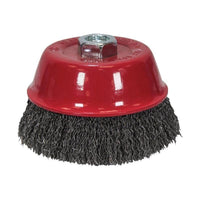 Faithfull Wire Cup Brush 75mm M14x2, 0.30mm Steel Wire