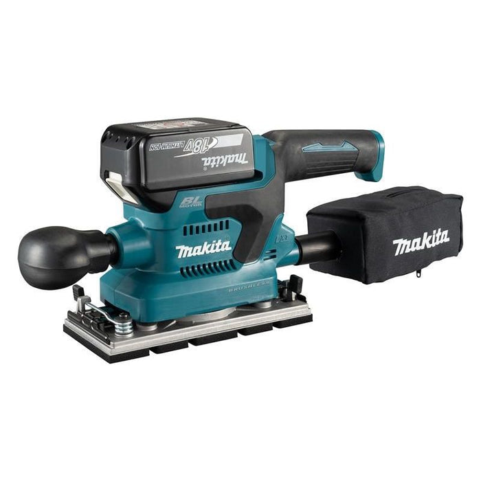 Makita DBO382RTJ LXT Finishing Sander 18V 2 x 5.0Ah Li-ion Makita - Town Tools