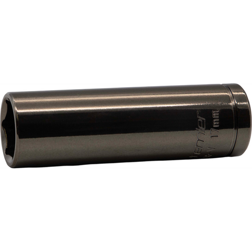 Sealey 1/2"Dr Coloured Socket 17mm (Black/Pearl)