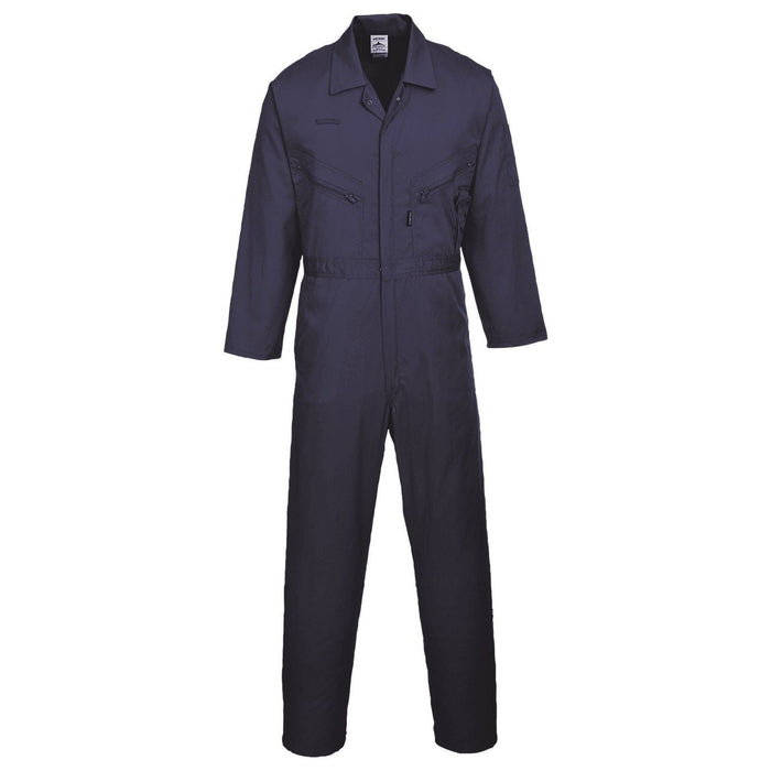 Portwest Polycotton Zip Coverall - Navy - Medium (Regular) Portwest - Town Tools 