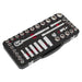 Premier Platinum Metric/Imperial Socket Set 3/8"Sq Drive 37pc Sealey Premier Platinum - Town Tools 