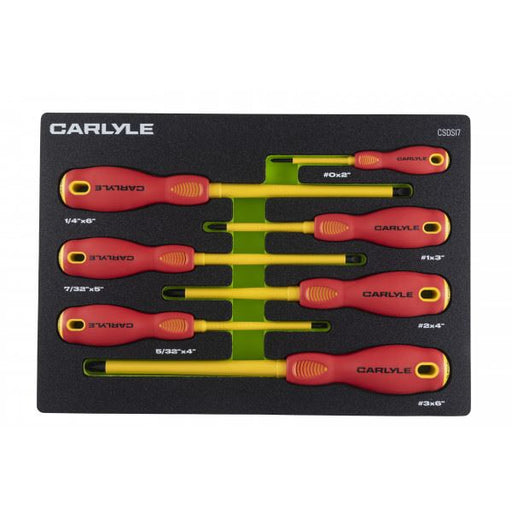 Carlyle Tools 7 Pc Combination Insulated Screwdriver Set - image 1
