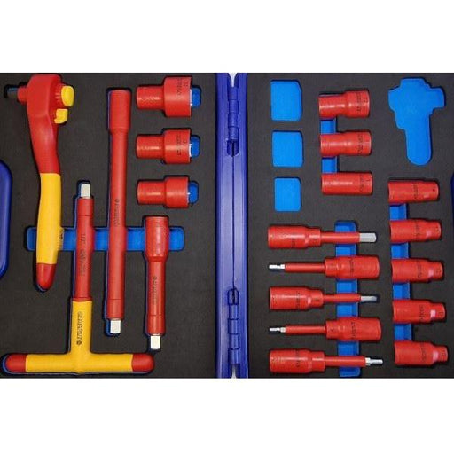 Carlyle Hand Tools 20Pc 1/2Dr Insulated Socket Set Vde NCEH020S Caryle Tools - Town Tools 