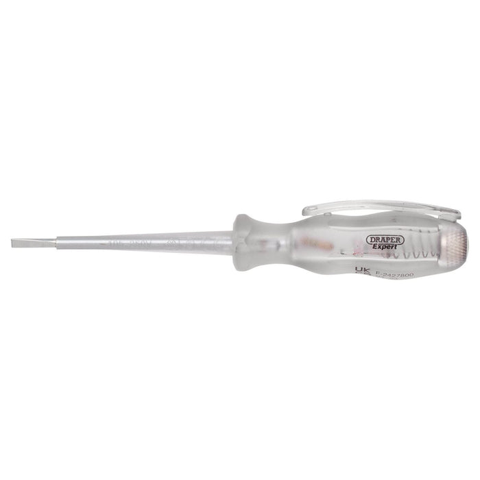 Draper Draper Expert VDE Mains Tester Screwdriver, 105-250V AC, 140mm Draper - Town Tools