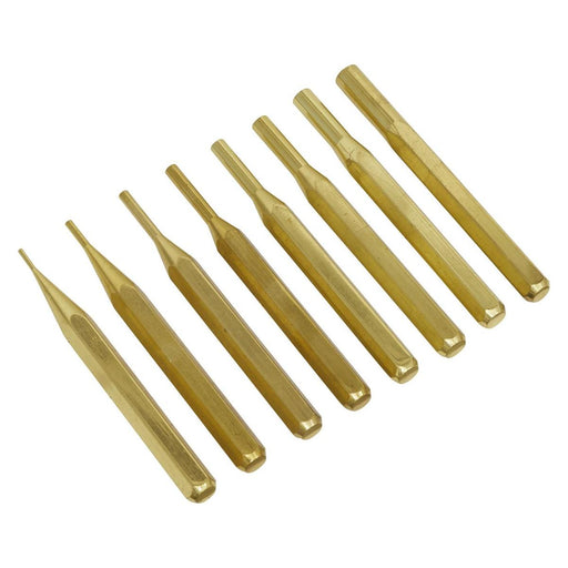 Sealey Brass Pin Punch Set 8pc AKB08 Sealey - Town Tools 