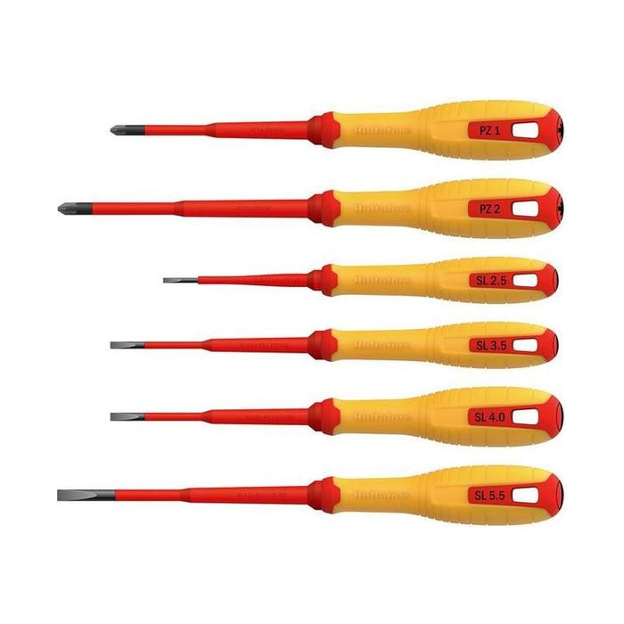 Hultafors VDE Pozidriv & Slotted Screwdriver Set, 6 Piece Hultafors - Town Tools