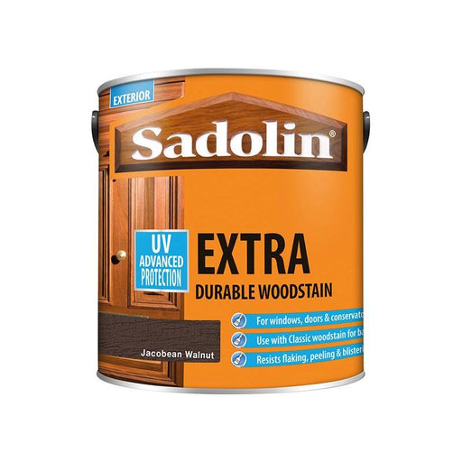 Sadolin Extra Durable Woodstain Jacobean Walnut 2.5 litre Sadolin - Town Tools