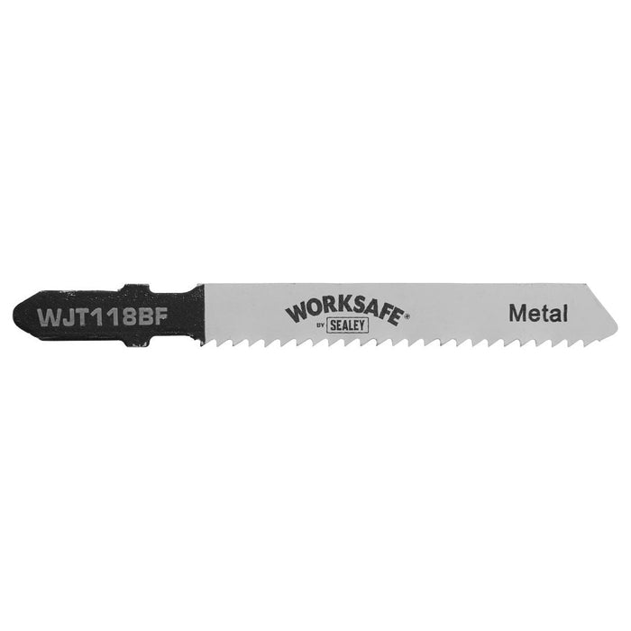 Sealey Jigsaw Blade Metal 55mm 12tpi Pack of 5 WJT118BF Sealey - Town Tools 