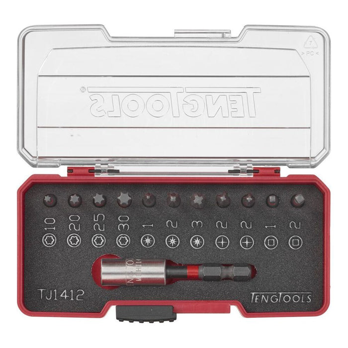 Teng Tools Impact Bit Set Construction With Belt Clip Mixed 12 Pieces Teng Tools - Town Tools 