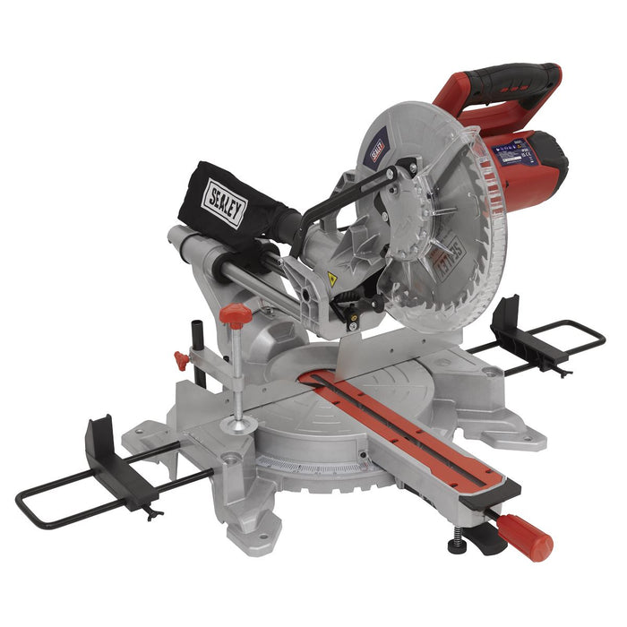 Sealey Sliding Compound Mitre Saw 255mm SMS255 Sealey - Town Tools 