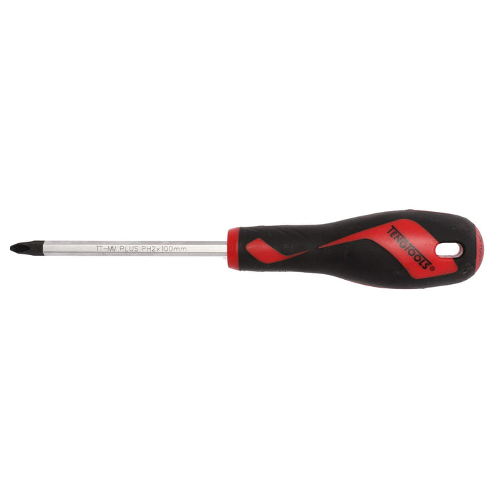 Teng Tools PH Screwdriver PH2 x 100mm L Hex Shaft Teng Tools - Town Tools 