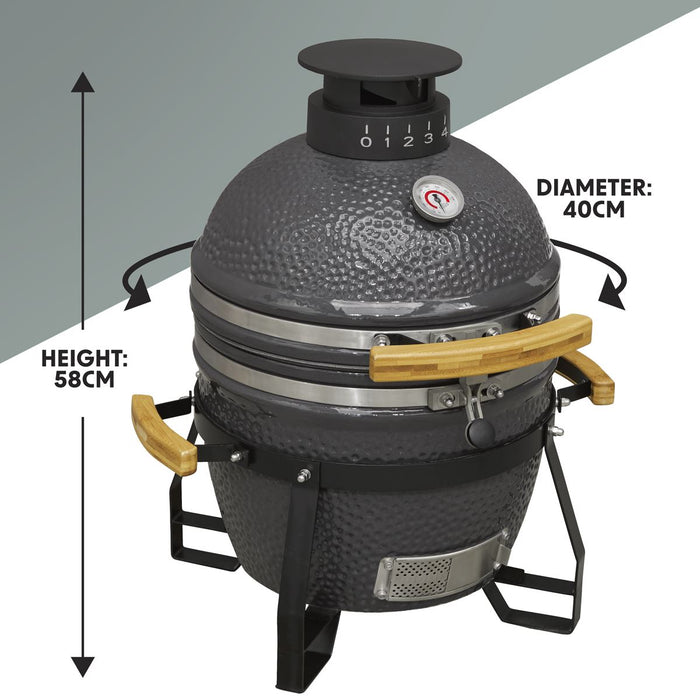 Dellonda Deluxe 16"(40cm) Ceramic Kamado Style BBQ DG158 Dellonda - Town Tools 