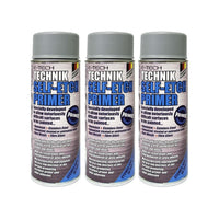 3x E-Tech Technik Self Etch Primer 400ml Can for Bare Metals Alloy Wheels Glass