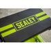 Sealey Mechanic's Utility Seat Deluxe Hi-Vis Green SCR9HV Sealey - Town Tools 