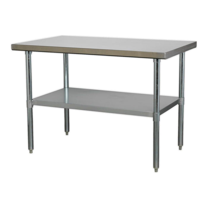 Sealey Stainless Steel Workbench 1.2m AP1248SS Sealey - Town Tools 