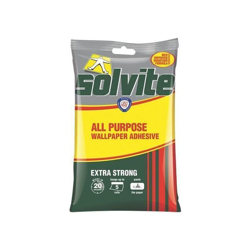 Solvite All Purpose Extra Strong Wallpaper Paste - 5 Roll Sachet Solvite - Town Tools