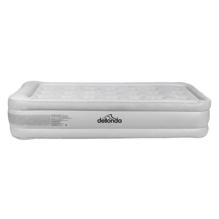 Dellonda Raised Air Bed with Removable Electric Pump & Storage Bag - Single