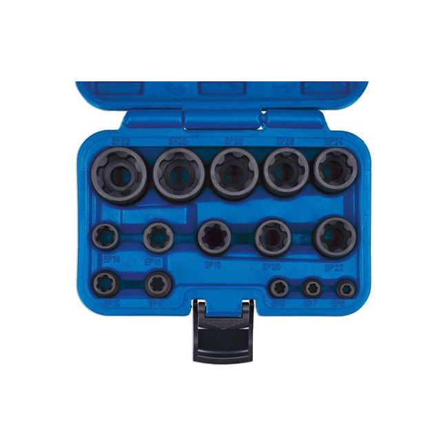 Laser EP Star Impact Socket Set 15pc 8692 Laser - Town Tools 