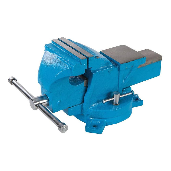 Silverline Workshop Vice Swivel Base 100mm (4") Jaw Capacity 120mm / 8kg Silverline - Town Tools 