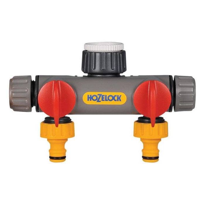 Hozelock 2252 2-Way Tap Connector 1/2 - 1in BSP Hozelock - Town Tools