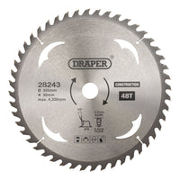 Draper TCT Construction Circular Saw Blade, 305 x 30mm, 48T 28243