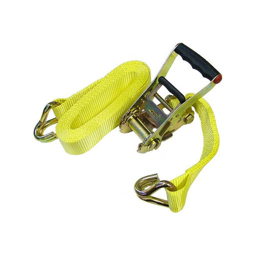 Faithfull Ratchet Tie-Down 8m x 50mm Trucker Breaking Strain 4000kg Faithfull - Town Tools