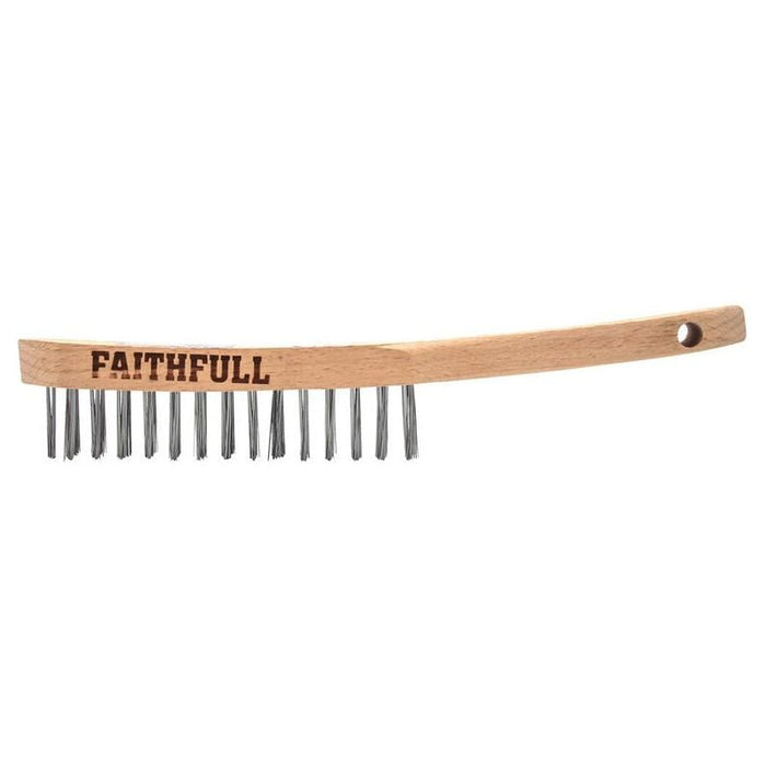 Faithfull Lightweight Scratch Brush, Four Row Faithfull - Town Tools