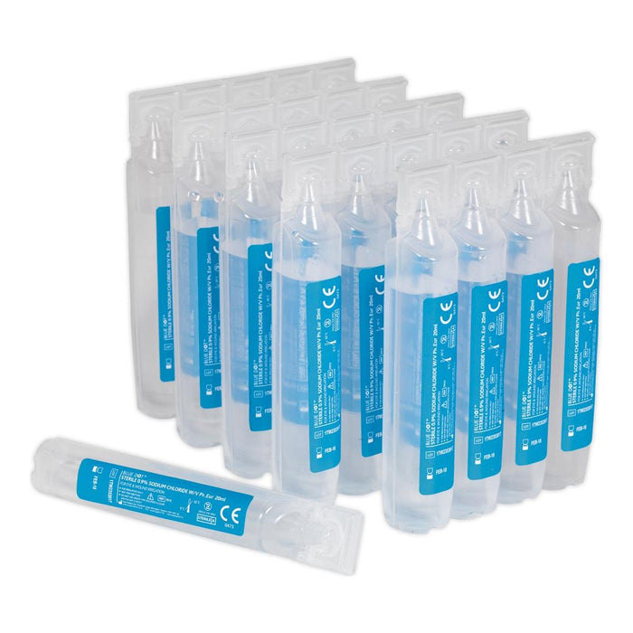 Sealey Eye/Wound Wash Solution Pods Pack of 25 EWS25 Sealey - Town Tools 