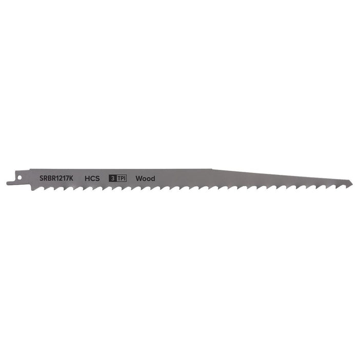 Sealey Reciprocating Saw Blade Pruning & Coarse Wood 300mm 3tpi Pack of 5 Sealey - Town Tools 